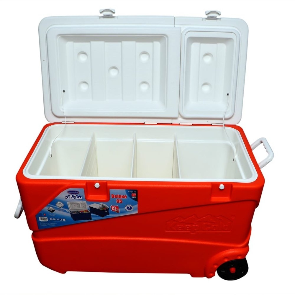 Cosmoplast UAE Plastics Ice box with wheels 95, Capacity: 102 Ltr